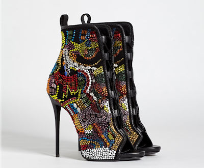 Giuseppe zanotti outlet peep toe booties