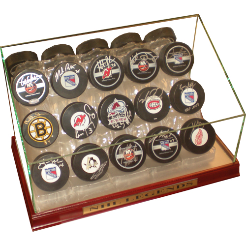 nhl signed pucks