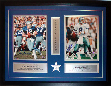 Troy Aikman Dallas Cowboys 8 x 10 Framed Football Collage Photo with  Engraved Autograph