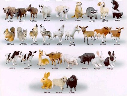 realistic animal figurines