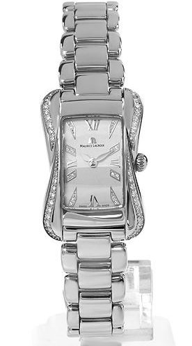 Maurice Lacroix Ladies Divina Stainless Steel Diamond Dress Watch