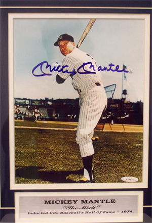 Mickey Mantle Autographed Photo