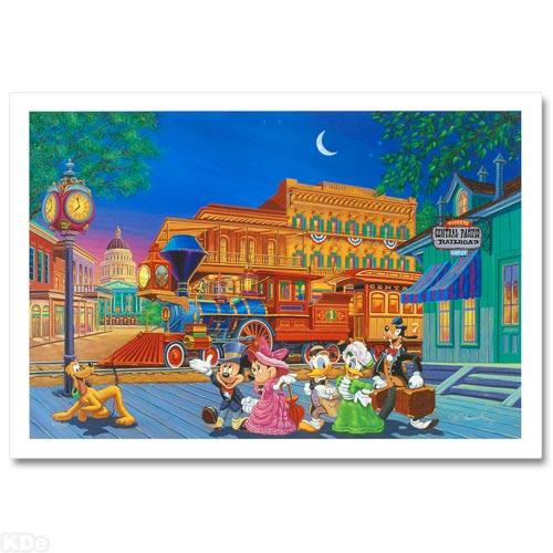 Arriving In Style Limited Edition Mixed Media By Manny Hernandez Licensed Disney Fine Art 