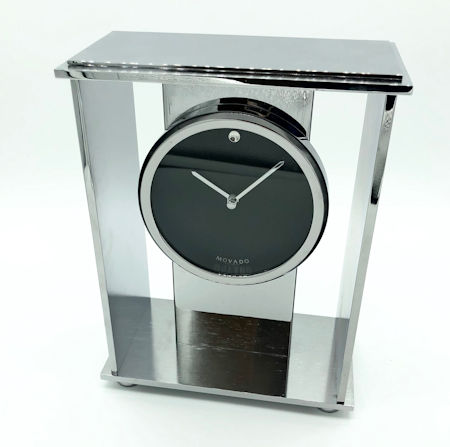 Movado Silver Mantle Clock
